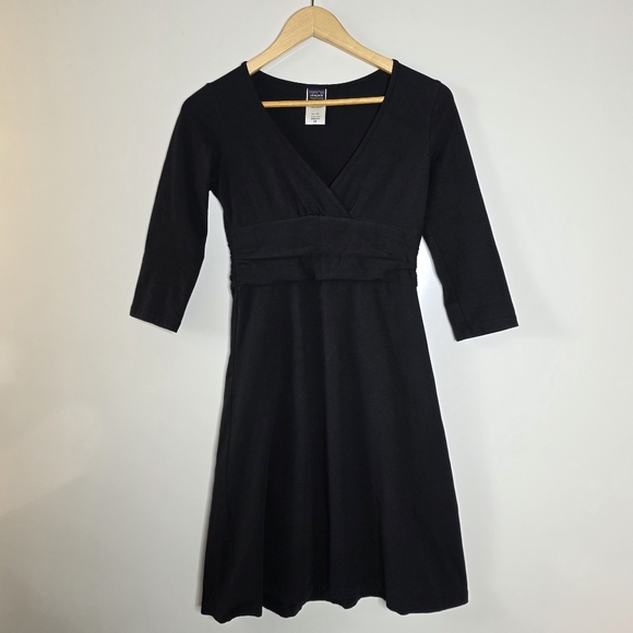Patagonia black Margot Dress athleisure wear Casual 3/4 sleeve XS - Picture 2 of 10